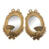 s italian giltwood mirrored sconces a pair