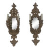 antique hand carved mirrored sconces a pair