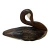 signed carved wooden duck