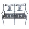 s vintage metal classical style garden bench