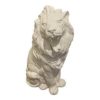 vintage s white ceramic lion