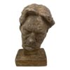 late th century plaster bust of a man