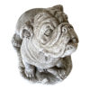 vintage english cast stone dog