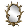 s mid century gold leaf wall mirror