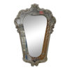 antique venetian etched shield wall mirror