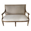 antique louis vi style giltwood settee