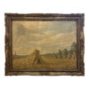 early th century belgian haystack acrylic painting framed