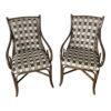s faux bamboo bentwood rattan chairs a pair