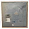 s minimalist abstract acrylic painting framed