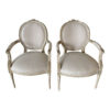 vintage french arm chairs a pair