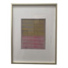 s the roth pink abstract pastel drawing framed