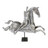 s french abstract equestrian mixed media sculpture