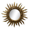 s antique italian gold leaf starburst mirror