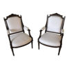 antique french white chairs a pair copy