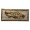 Antique Architectural Fragment with Gilt circa 1850 Framed