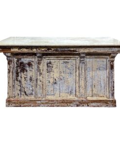 19th Century French Marble Topped Bakery Counter
