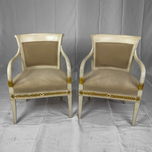 Pair of Italian Neoclassical Armchairs 2