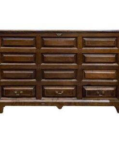 19th Century English Oak Chest with 3 drawers