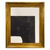 Original Modern Contemporary Black and White Painting in Antique Gilt Frame