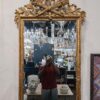 French Louis XVI Style Giltwood Mirror