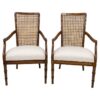 Pair of Vintage Faux Bamboo Chairs