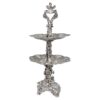 19th Century Swedish Two Tier Sterling Silver Dessert Stand