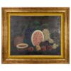 19th Century Watermelon Painting in Gilt Frame