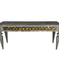 European Painted Console made with 18th Century Gilt Fragment