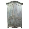 Impressive Scale 19th Century Louis XV Style Painted Armoire