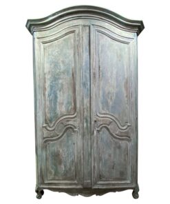 Impressive Scale 19th Century Louis XV Style Painted Armoire