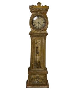 19th Century Painted Danish Grandfather Clock