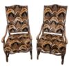 Pair of Late 19th Century Louis XIII Style Mouton Arm Chairs
