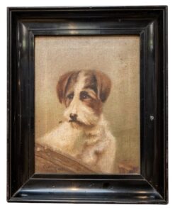 1920’s Oil on Canvas English Terrier