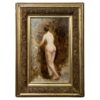 Original Oil Nude 19th Century French in Gilt Frame