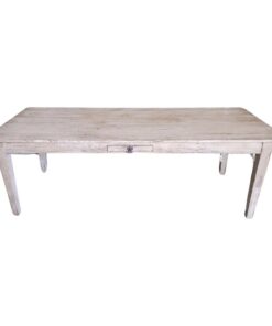 Custom Made Plank Top Farm Table with a Painted Finish