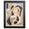 Cubist Mixed Media Framed Painting on Board