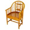 Mid Century Brighton Pavilion Style Caned Seat Bamboo Chair