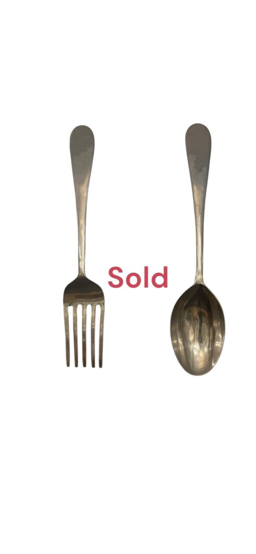 Mid Century C. Jere Fork and Spoon Sculpture