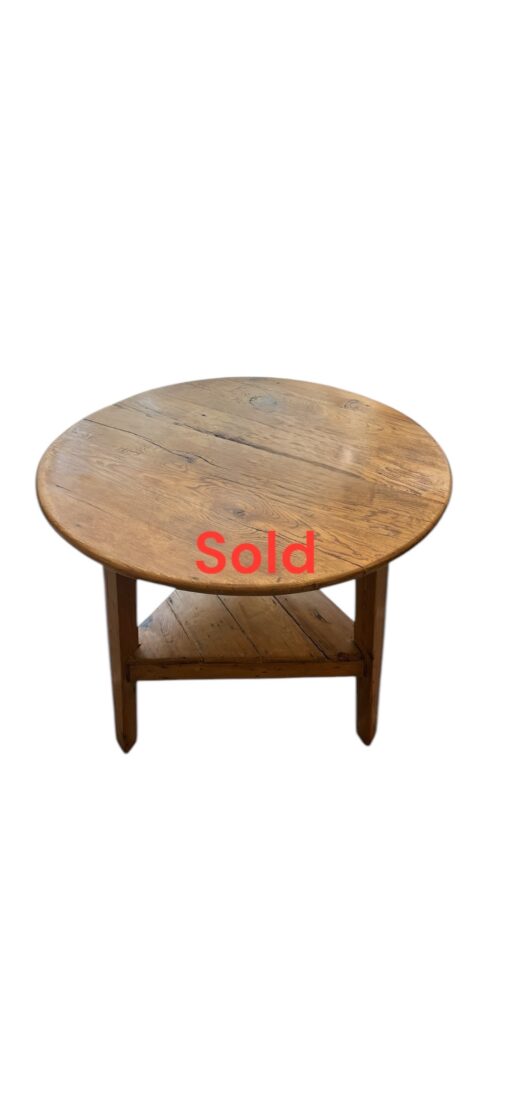 19th Century English Pine Cricket Table