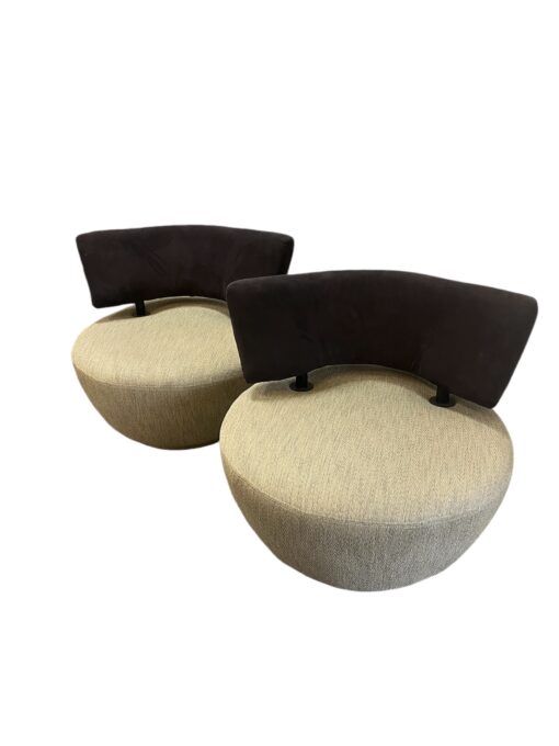 Pair of Round Swivel Chairs by Preview 2