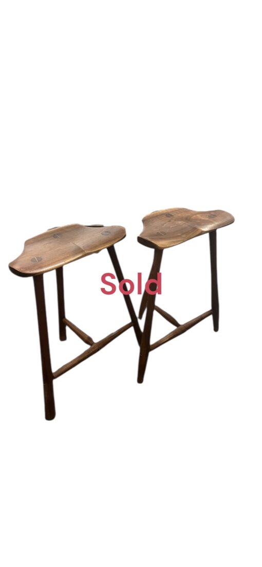Pair of Danish Modern Style Stools