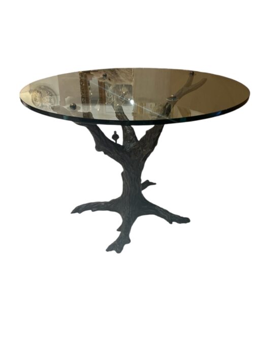 Corbin Bronze Tree Glass Top Table 3