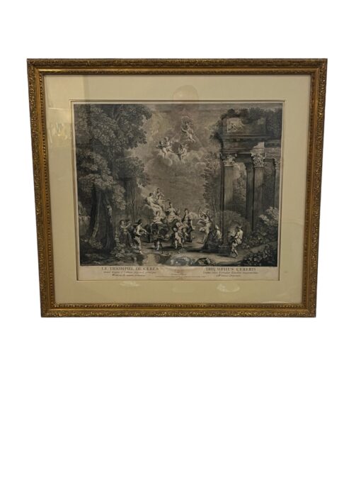 18t Century Engraving "The Triumph De Ceres" 3