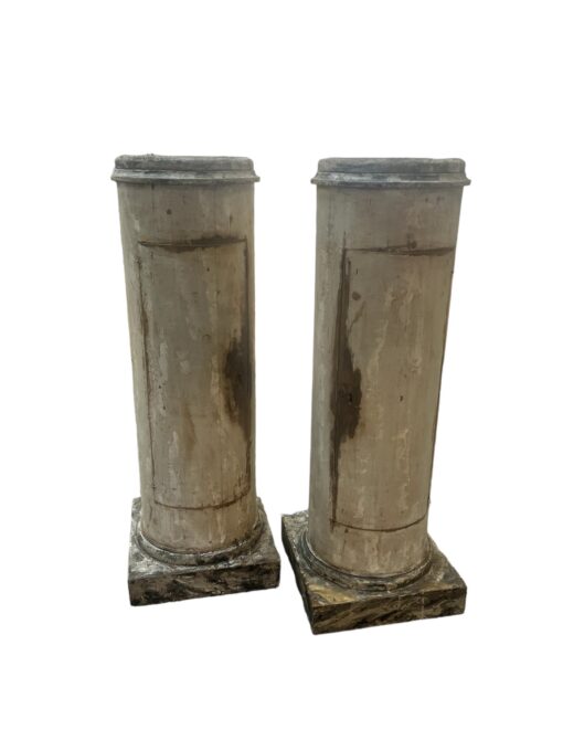 Pair 19th Century Italian Column Pedestals