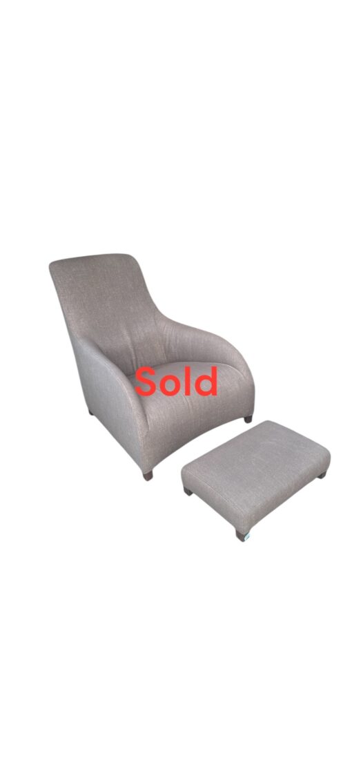 B&B Italia Kalos Lounge Chair and Ottoman by Antonio Citterio