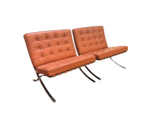 Pair of Genuine Knoll Barcelona Chairs