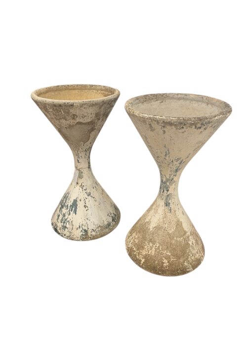 Pair Willy Guhl Hourglass Diablo Planters