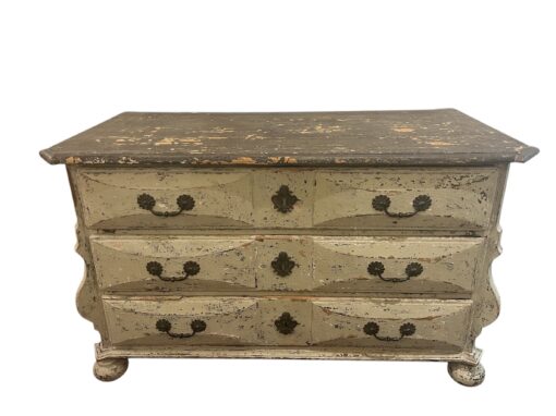 18th Century Swedish 3 Drawer Painted Chest