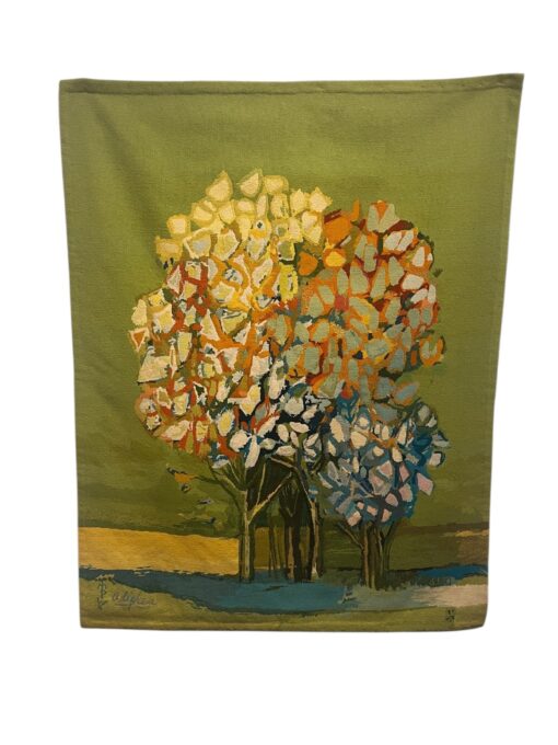 David Adickes Tapestry "Spring Trees Green Sky"