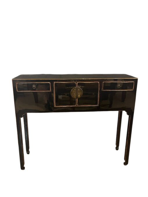20th Century Lacquered Chinoiserie Console Table